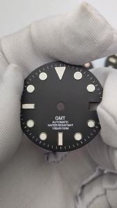 28.5mm GMT watch dial green luminous Mens watch Parts Accessories Replacement suitable for NH34 Automatic movement NH34 dial