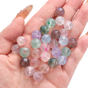 ลูกปัดแก้วไข่มุกน้ำแข็งขนาด10มม. 20ชิ้น/ถุงสำหรับสร้อยข้อมือทำมือต่างหูสร้อยคอพวงกุญแจอุปกรณ์การทำเครื่องประดับหัตถกรรม DIY