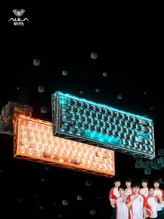 AULA-MOJING | Magnetic Mechanical 3-Mode Wireless Hollow Gaming Keyboard