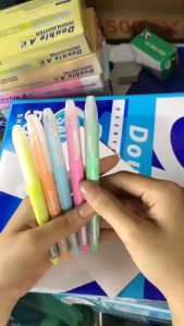 bút highlight pastel double đủ màu xinh xắn