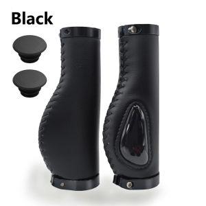 SHIZIWANGRI | Bicycle Grips Handlebar Silicone Rubber Bicycle Grip Ergonomics Anti-Skid Handle Cover Leather Bike Grips Cycling Parts
