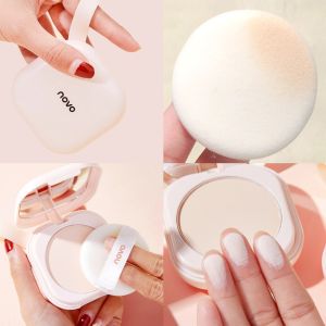 NOVO Oil Control Compact Powder Concealer Waterproof Makeup Powder 遮瑕蜜粉饼定妆粉饼