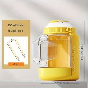 Large Capacity Pet Dog Water Bottle Folding Outdoor Pet Food Dispenser for Small Medium Large Dogs Pet Supplies