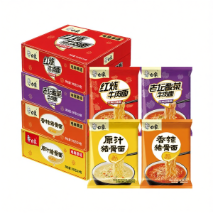 Baixiang | Spicy Beef Flavor Instant Noodles Whole Box Wholesale Bagged