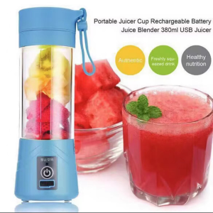 USB Rechargeable Juicer Blender 2 Blades Electric Blender Mini Portable Juicer Machine Mixer Food Grade Water Bottle Portable Fruit Juicer Machine