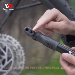 West Biking YP0711133 Pompa Mini Pump Ban Sepeda Motor Selang 100 PSI