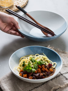 European Ceramic Bowl Soup Noodle Fruit Salad Multipurpose