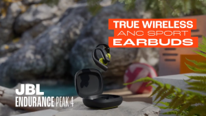JBL Endurance Peak 4 Wireless Noise Cancelling Sport Earbuds -1 year JBL Warranty