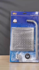 "PRETTY ME.SHOP" ( #9618 ) Square High Pressure Rainfall with Faucet Shower Set