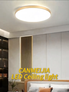 CANMEIJIA Dimmable LED Ceiling Light 30/40/50W 3 Color With Remote Control Ceiling Lamp Surface Mount Ultra-Thin Round Panel Light for Living Room Bedroom Kitchen lampu siling