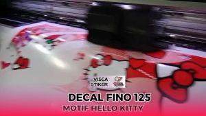 Stiker Motor Fino 125 Full Body Variasi Decal Fino 125 Full Body Desain Hello Kitty 1