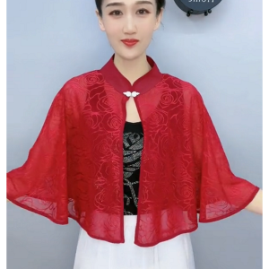 Áo Choàng Dễ Phối Ngôn Ngữ Hoa Hồng Mẫu Mới Mùa Hè Áo Choàng Chống Nắng Cao Cấp Feiling Mẫu Mỏng Mặc Bên Ngoài Phong Cách Hàn Quốc Thời Trang Khí Chất