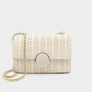 IELGY chain bag womens woven pastoral style simple shoulder small square bag