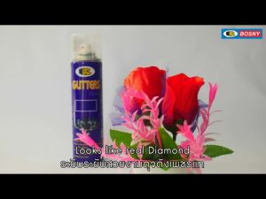 สเปรย์ประกายเพชร-รูง บอสนี่ ระยิบระยับดูฏานเพชร ส่องประกายหลากมิติ เนื้อสีใสโปร่งแสง Glitters Effect Spray Paint BOSNY