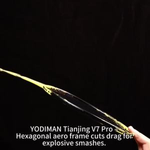 YODIMAN Original Genuine Badminton Racket Professional - M55J High Modulus Carbon Fiber Ultra-Stiff Shaft for Explosive Power Tournament Grade with Bag & Grip