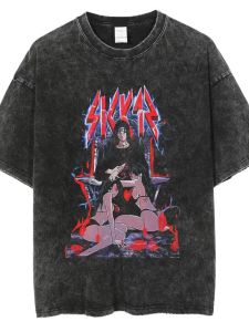 Áo Thun Cotton Phong Cách Mỹ Cổ Tròn in Họa Tiết Hoạt Hình Naruto Dáng Rộng Mùa Hè Tay Ngắn Thời Trang Nam Nữ