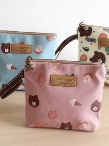 Cute Bear Cartoon Waterproof Oxford Cloth Sanitary Pad Cosmetic Bag Storage Bag Period Goods Pouch Coin Purse