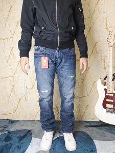 Celana Panjang Jeans Pria Dewasa Keren Bahan Melar Dan Tebal Premium Exman Denim EXM03