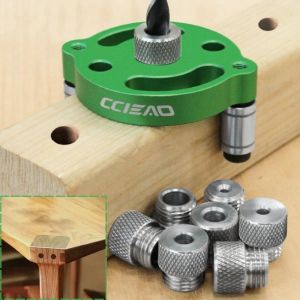 Dowel Drill Guide 3-10mm Drill Jig Self Centering Doweling Jig Straight Holes Wood Panel Hole Puncher Locator Woodworking Tool
