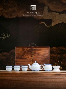 mornenjoy | Blue and White Porcelain Tea Set