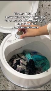 MITO Mesin Cuci Portable 3.5 Kg WM1 Washing Machine