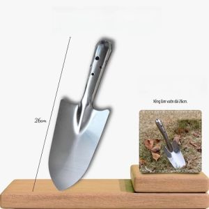 Xẻng Làm Vườn Inox - Dài 26cm dụng cụ làm vườn tiện dụng không rỉ sét độ bền cao cằm vừa tay