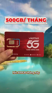 Sim 5G Viettel 6MXH80Y - 12MXH80Y - 12MXH100 - 12SD90 - 12T5G125 - 6SD125 - 12SD125 Truy Cập Mạng Tẹt ga . FREESHIP - CHƯA KÍCH HOẠT.