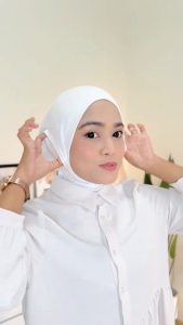 ALAYNA Ear-Open Chin-Cover Inner Scarf | Hijab Cotton Ear Hole Breathable Underscarf
