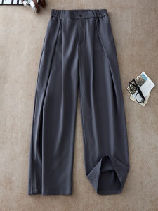 ZHUOCAN | A-line Wrinkle Cleanfit Breathable Drapey Trousers