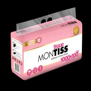 TISSUE MONTISS KEMASAN BARU 1000+100 Sheets Tissue Lembut Tissue Wajah Tissue Facial Montiss