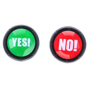 Pet communication YES NO sound button Squeezing prank toy electronic sound button