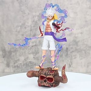 Mô hình Luffy Gear 5 thức tỉnh trạng thái Nika Trên Đỉnh Onigashima tay cầm sấm sét - Mô hình One Piece giá sỉ