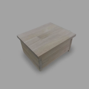 Small Wooden Stool With Rubber Wood
