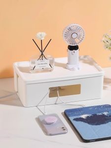 Desktop Cable Organizer Box Power Strip Charger Wire Storage Solution Data Cable Management Holder KM 581AAX Model