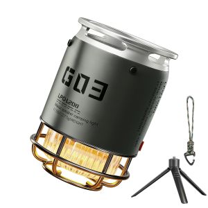 Loa Bluetooth Ngoài Trời Bằng Kim Loại Tích Hợp Đèn Cắm Trại Hai Chức Năng Chất Lượng Âm Thanh Cao Loa Siêu Trầm Không Dây RGB Loa Di Động Ngoài Trời