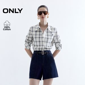 ONLY | Light And Slightly Sheer Commuter Loose Fitting Long Sleeve Blouse Short
