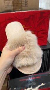 [TC-76 NEW] Dép Lông Nữ Mang Trong Nhà Quai Ngang Trơn Màu Đế Cao 1.5p Lông Mềm Mịn Giữ Ấm Chống Trơn Trượt❤️🎀💕