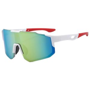 Classic Retro One-piece Box Riding Sunglasses UV400 Lenses Trendy Dressing Decoration Fashionable Personalized Glasses