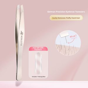 MONLEYTA | High Precision German Eyebrow Tweezers False Eyelash Remover Beard Trimming Tool Small Pliers Hair Removal Gadget