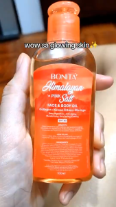 Bonita Himalayan Pink Salt Face and Body Oil with SPF 30 Korean Citron Collagen Moringa | Organic