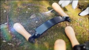 Draw Knife Felled Draw Shave Tool Efficient Comfortable Grip Tree Bark Peeler Tool for Woodworking Bark Removal Tool Unsharpened