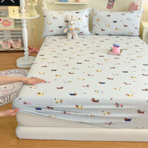Dansunreve 1000TC Cotton Bedsheet High Quality Super Soft Fittedsheet Single/Super Single/Queen/King Bed Sheet with garterized