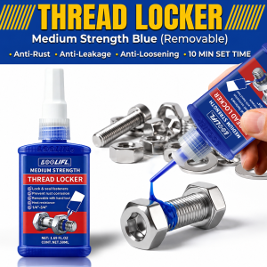 243Thread Locker Medium Strength Suitable for Nuts Bolts Fasteners and Metals Metal Adhesive Prevents Loosening and Corrosion