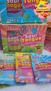 30pcs Sour Tongue Crunchy Candy - Tangy Sour Flavor