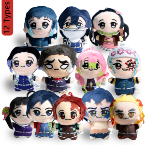 Bandai | 12 types of anime "Demon Slayer" 12cm plush toys of Giyu Tomioka Tanjiro Kamado  Nezuko Kamado  Zenitsu Agatsuma  as gifts
