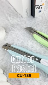 TRG Cutter Pastel Color CU-185 - Pemotong Kertas Cuter Besar Besi Tajam TRG