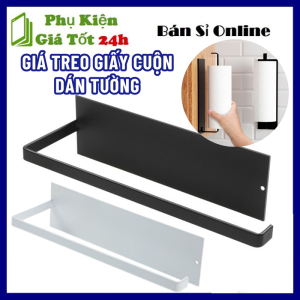 Giá Treo Giấy Ăn Cuộn Giấy Lau Bếp Chất Liệu Thép Sơn Tĩnh Điện Gắn Tường Tủ Đa Năng Thiết Kế Móc Hợp Lý Chống Trượt - Móc Treo Khăn Siêu Chắc