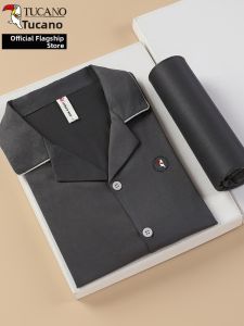 TUCANO | Elderly Mens Comfortable Breathable Summer Short Sleeves and Shorts Pajamas