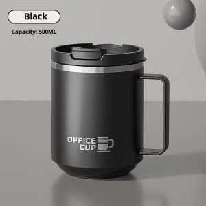 480ML  Stainless Steel Double Wall Insulated Coffee Mug With Handle Keeps Cold and Heat Thermal Mug Leak-proof Drinking Cup
