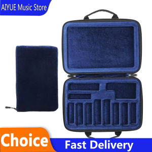 IRIN | Saxophone Mouthpiece Storage Box Universal Clarinet Mouthpiece Case EVA Handbag Built-in Velvet Lining Woodwind Instrument Parts